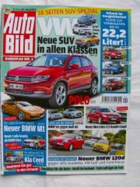 Auto Bild 24/2012 Yeti,CX-5,Tiguan,CLS Shooting Brake