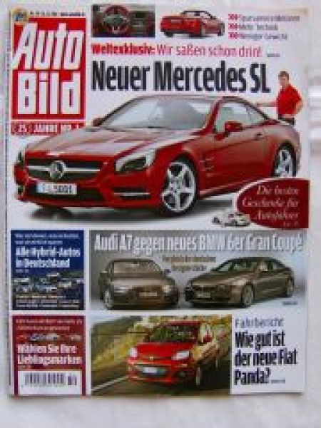 Auto Bild 50/2011 Hybrid-Autos,Fiat Panda,SL BR231