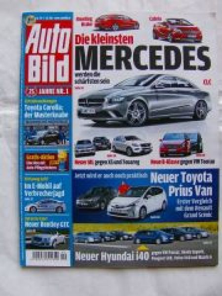 Auto Bild 40/2011 Bentley GTC,Toyota Corolla,i40 vs. Passat