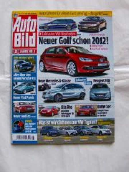 Auto Bild 28/2011 Porsche 911 (991),Fiat Panda,A5,