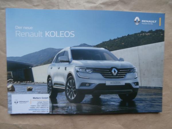 Renault Koleos dCi 175 x-tronic +4WD Katalog +Initiale Paris Mai 2018+Preise