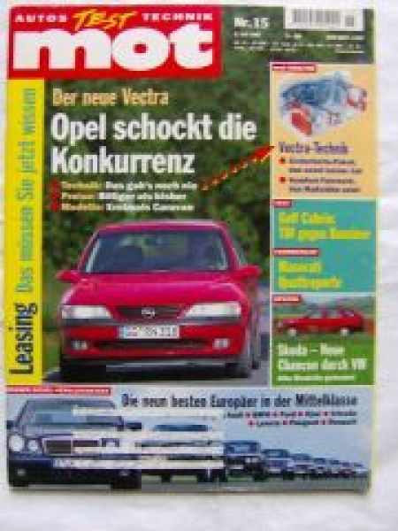 mot 15/1995 Opel Vectra,Maserati Quattroporte,Rover vs.BMW