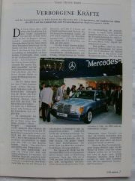 Mercedes Benz intern 7/1991 400E W124,A340,W140