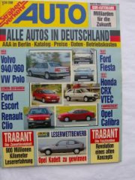 Auto Straßenverkehr 9/1990