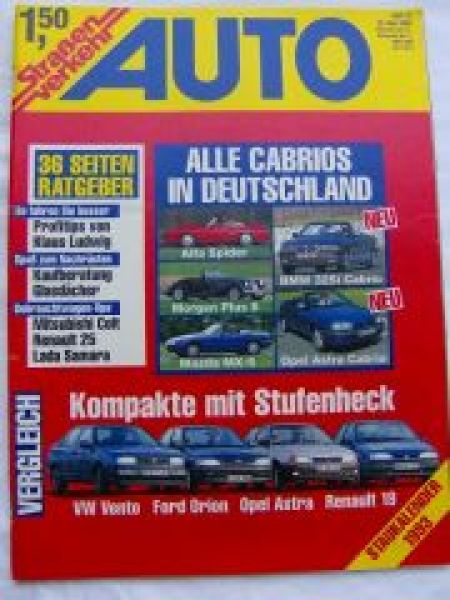 Auto Straßenverkehr 10/1993 VW Vento vs. Orion vs. Astra vs. R19