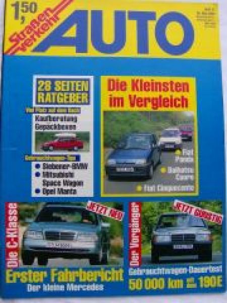 Auto Straßenverkehr 11/1993 BMW E32,C-Klasse W202