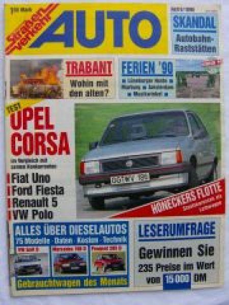 Auto Straßenverkehr 6/1990 Opel Corsa Swing 1.4i,