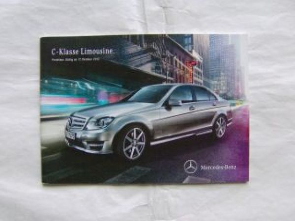 Mercedes Benz C-Klasse  Modell BR204 17.10.2012