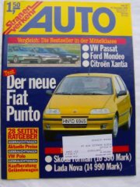 Auto Straßenverkehr 23/1993 Skoda Forman LX,Lada Nova Kombi