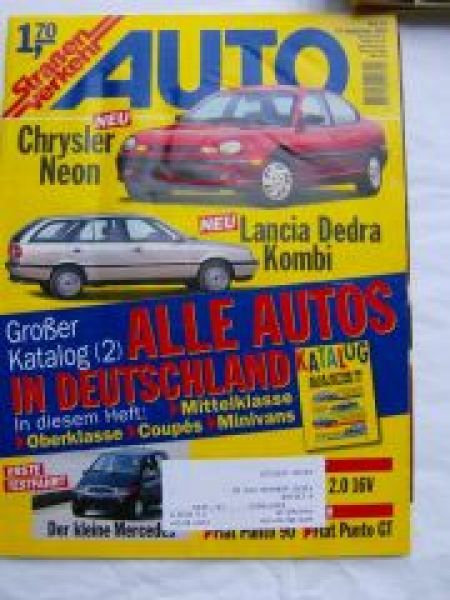 Auto Straßenverkehr 19/1994 Lancia Dedra Kombi,Chrysler Neon