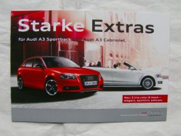 Audi A3 Sportback + A3 Cabriolet S line color&black