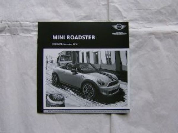 Mini Roadster +Cooper +S +SD +JCW November 2012