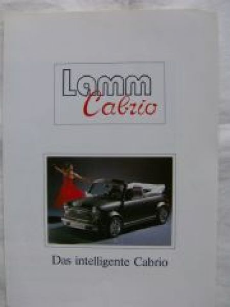Lamm Mini Cabrio Prospekt Rarität