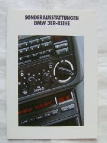 BMW 3er Reihe E36 Sonderausstattungen September 1990