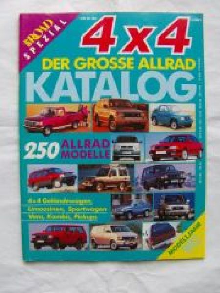 Off Road Spezial 4X4 Der Grosse Allrad Katalog 1992