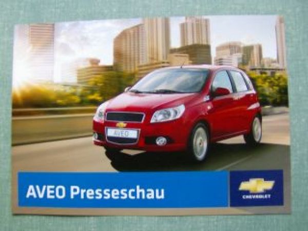 Chevrolet Aveo Presseschau Prospekt 2008