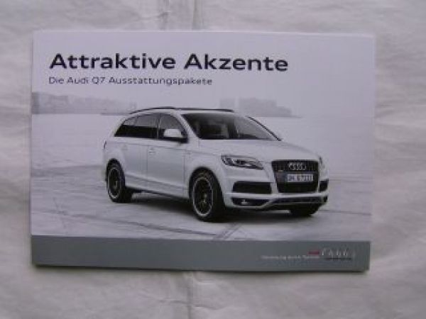 Audi Q7 Ausstattungspakete Oktober 2012 NEU