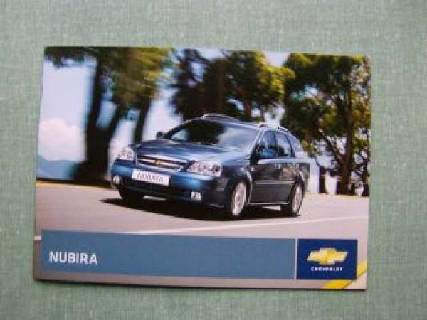 Chevrolet Nubira Prospekt August 2007 NEU