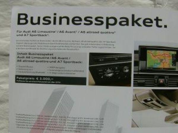 Audi A6 A7 Sportback sport selection + Businesspaket