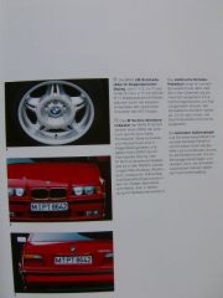 BMW 3er Sonderausstattungen E36 September 1993