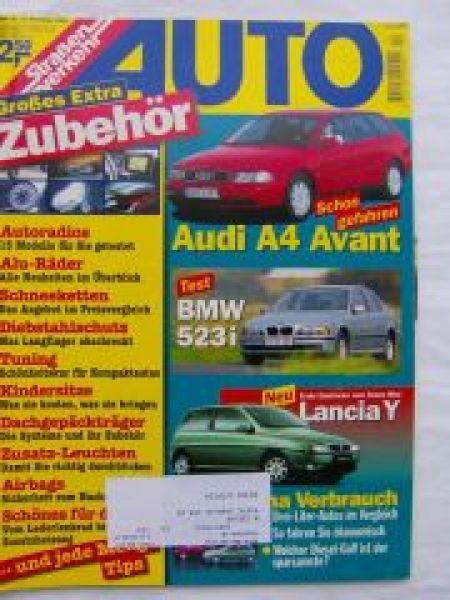 Auto Straßenverkehr 24/1995 BMW 523i E39,Lancia Y