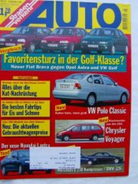 Auto Straßenverkehr 25/1995 VW Polo Classic, Chrysler Voyager