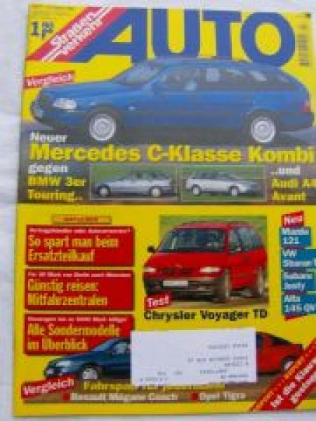 Auto Straßenverkehr 4/1996 W202 T vs. E36 Touring vs. A4 Avant