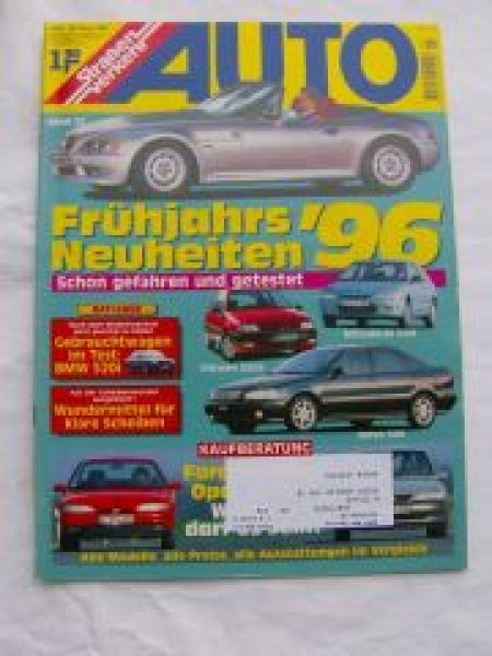 Auto Straßenverkehr 5/1996 Citroen Saxo,Colt,Volvo S40