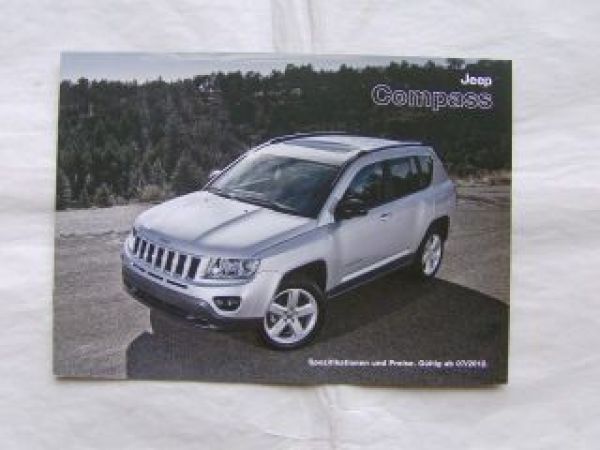 Jeep Compass +Black Edition Preisliste 7/2012 NEU