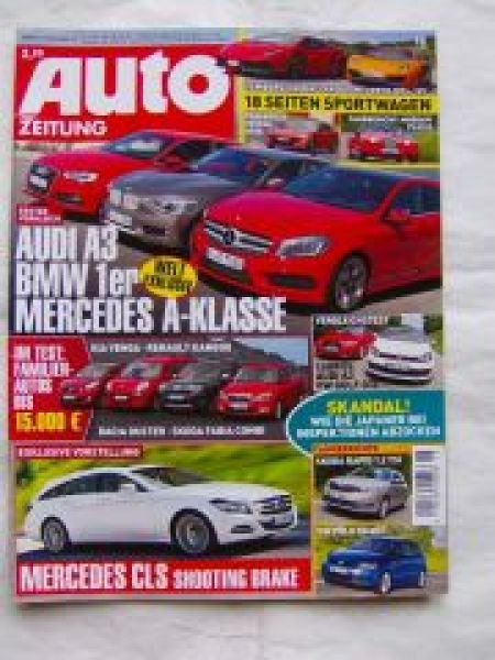 Auto Zeitung 15/2012 A3 vs. 1er vs. W176,Dacia Duster