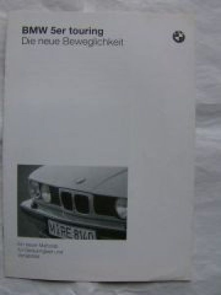 BMW 5er touring E34 Prospekt März 1991 Rarität