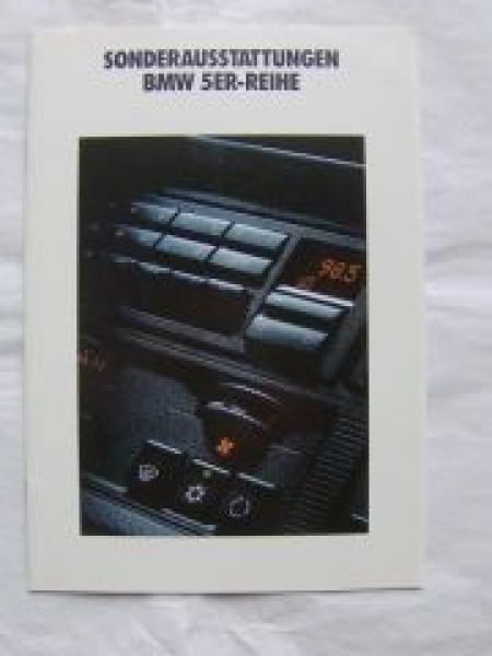 BMW 520i-535i,524td Sonderausstattungen März 1990