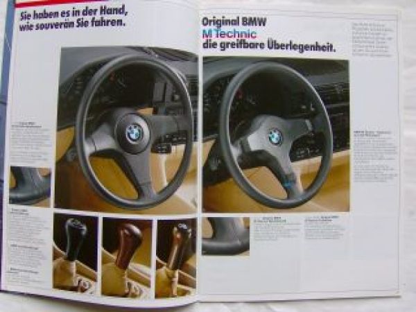 BMW 5er Reihe E34 Zubehör Prospekt September 1988