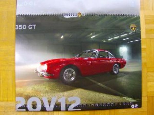 Lamborghini Kalender 2012 350GT,Miura P400 S,Countach