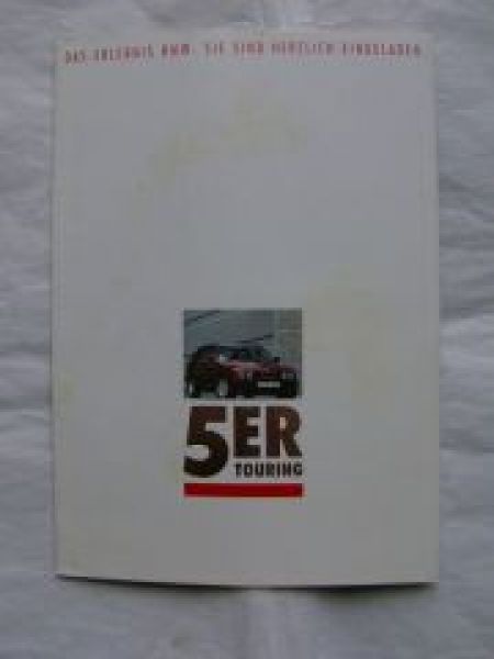 BMW 5er Touring E34 Flyer Prospekt A5 Format