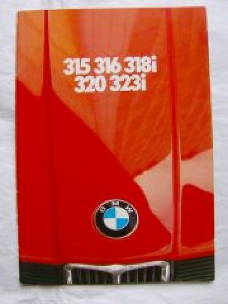 BMW 315i 316 318i 320 323i E21 September 1981