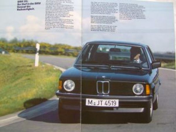 BMW 315 E21 Prospekt März 1983 Rarität