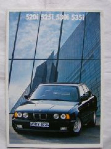 BMW 520i 525i 530i 535i E34 September 1989