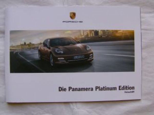 Porsche Panamera Platinium Edition Oktober 2012