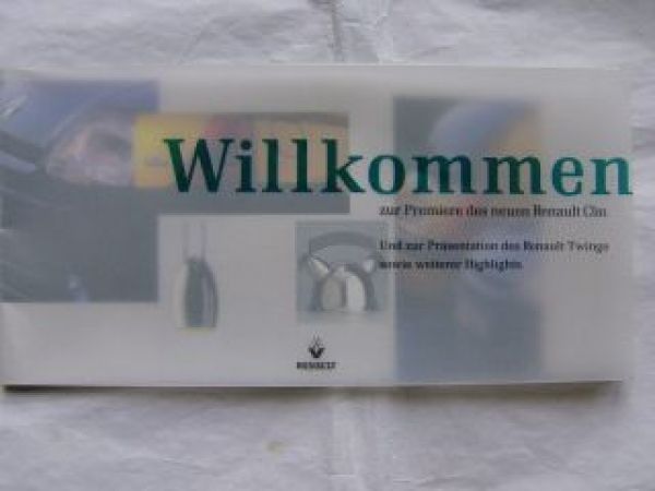 Renault Clio Premiere Willkommen Präsentation Flyer