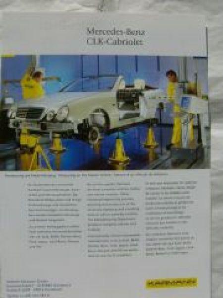 Mercedes Benz CLK Cabriolet W208 Karmann Prospekt