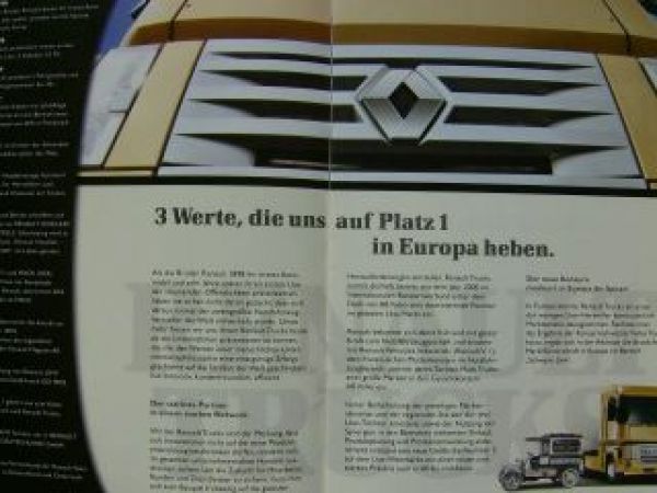 Renault Trucks Prospekt September 2002 Rarität