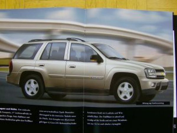 Chevrolet Trail Blazer Prospekt 2003 NEU