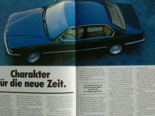 BMW 730i 735i 735iL E32 September 1987 Rarität