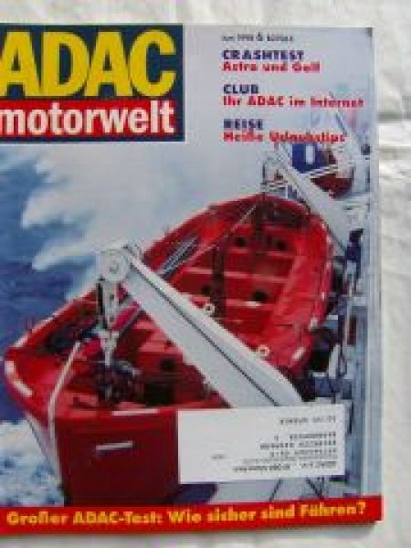 ADAC motorwelt 6/1998 Vergleich BMW 318i E46 vs. Alfa 156