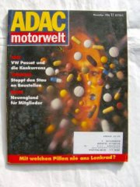 ADAC motorwelt 11/1996 EV1,Ford Scorpio,Hyundai Coupè