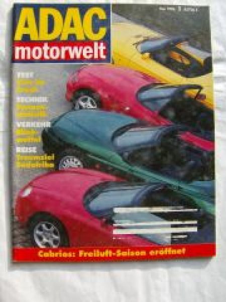 ADAC motorwelt 5/1996 Alfa Spider vs. BMW Z3 vs. barchetta