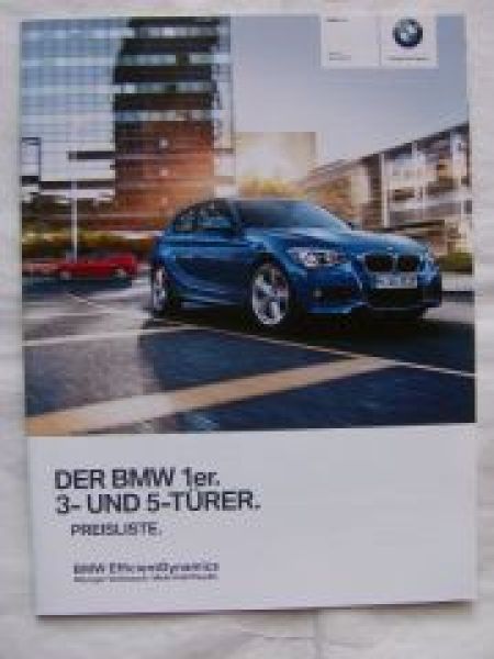 BMW 114i-M135i,xDrive,114d-125d F20 F21 März 2013