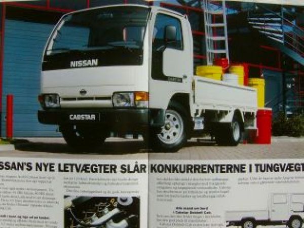 Nissan Cabstar Dezember 1992 Dänemark Prospekt