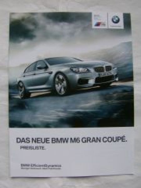 BMW M6 Gran Coupè F06 Januar 2013 NEU